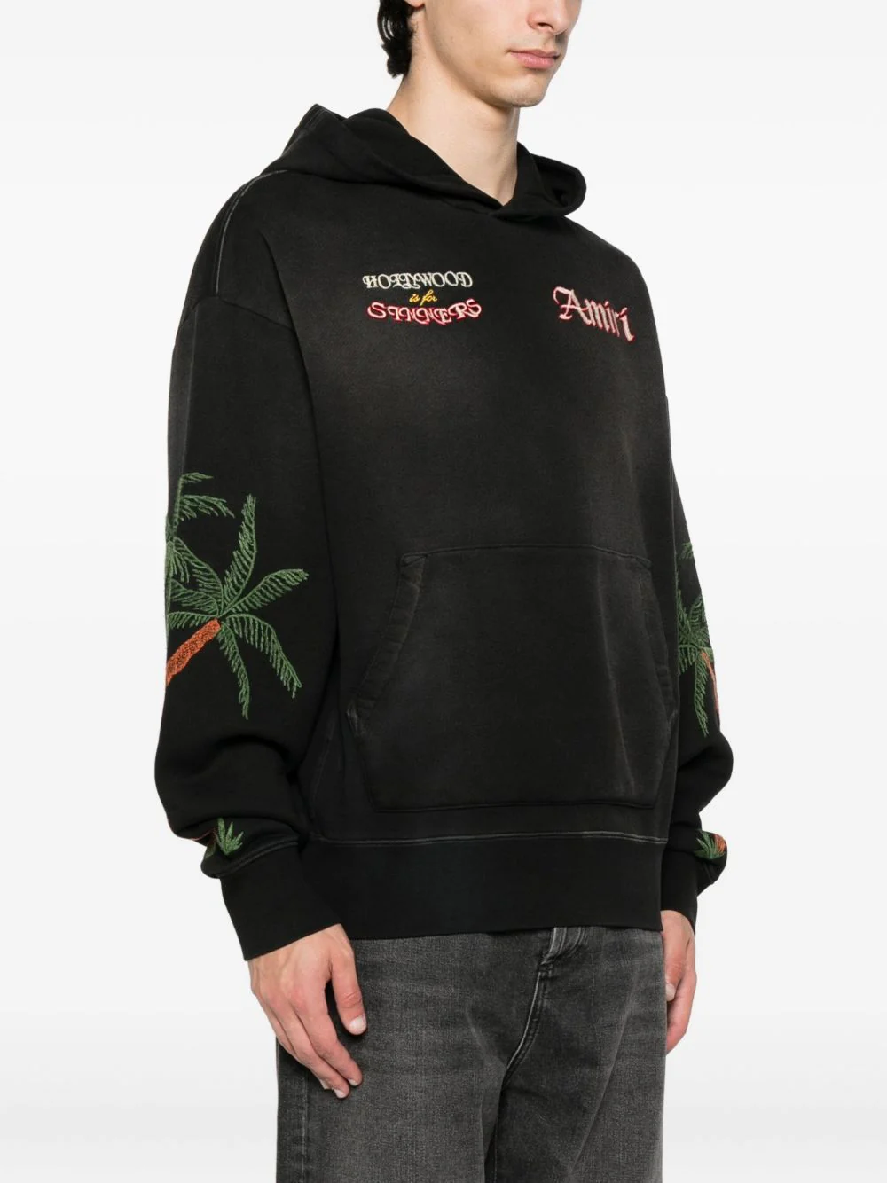 Palm-Tree Embroidered Hoodie - Image 4