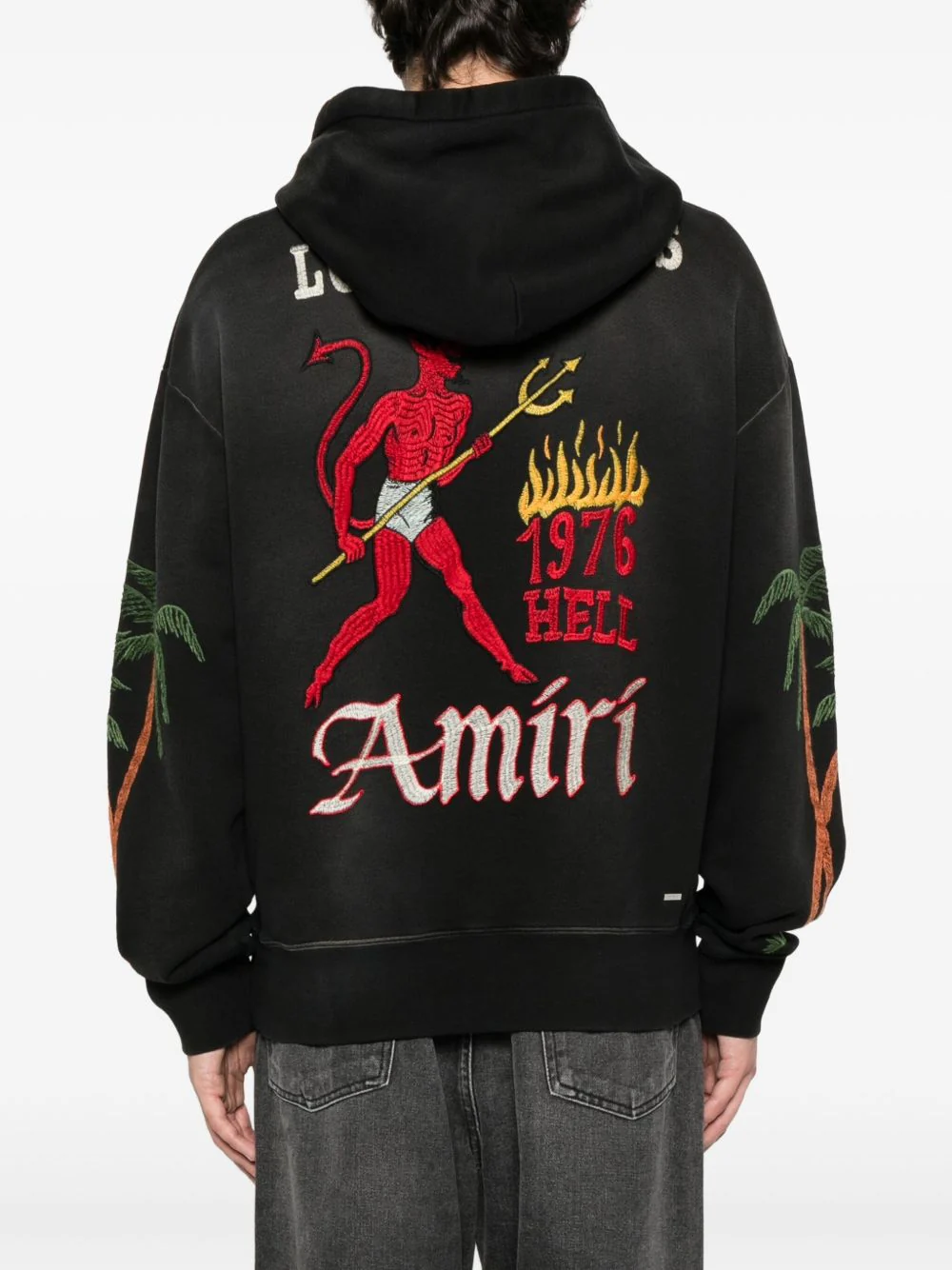 Palm-Tree Embroidered Hoodie - Image 5