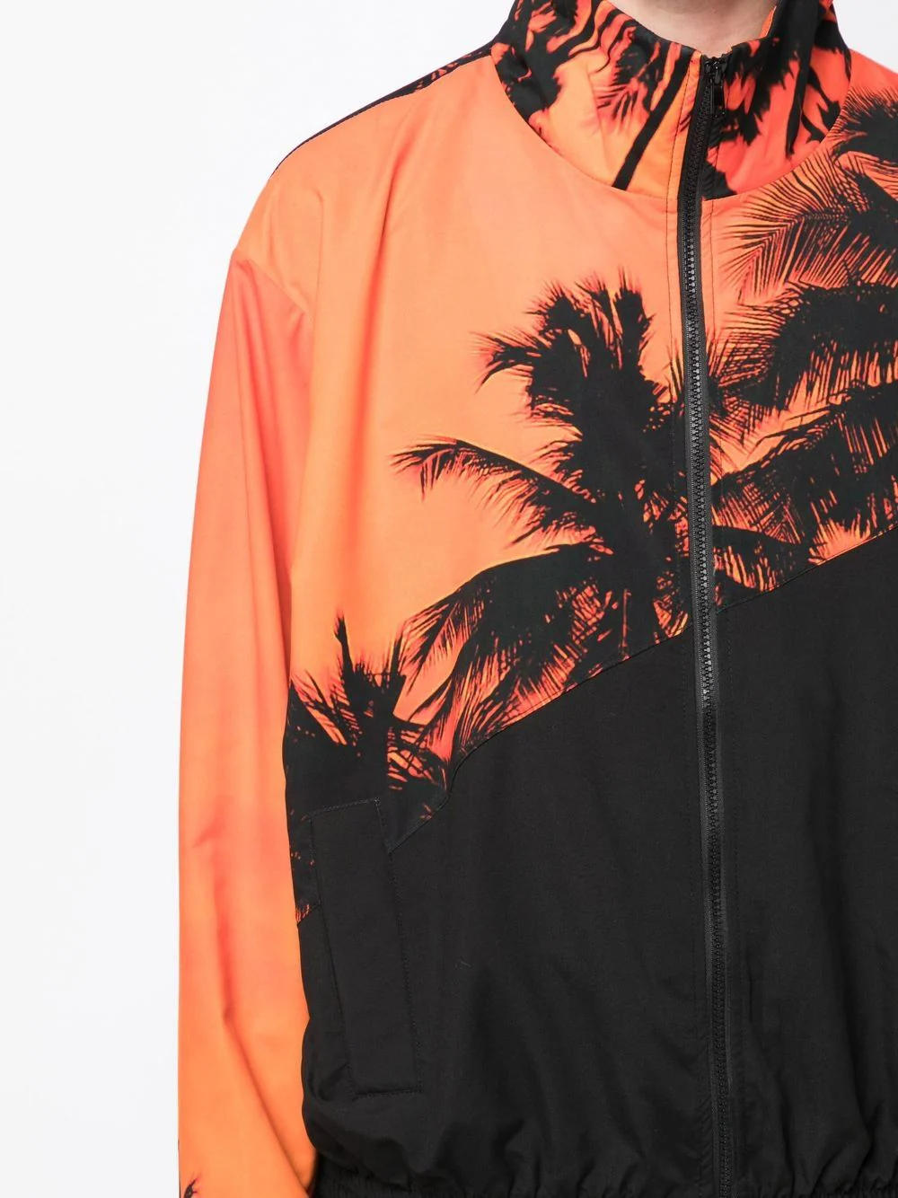 Palm-Tree Print Bomber Jacket - Image 4