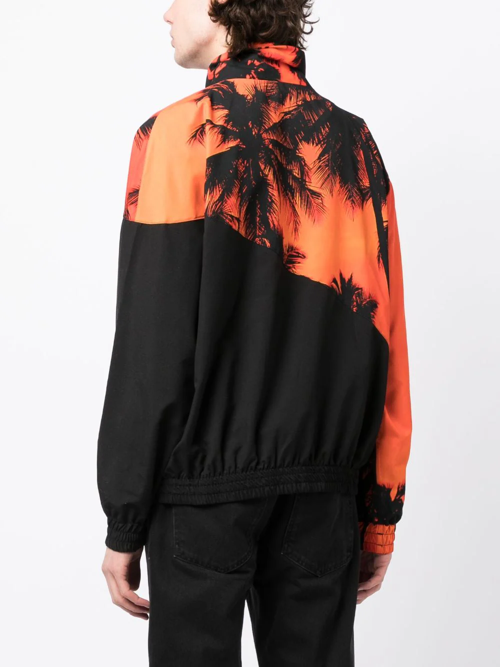 Palm-Tree Print Bomber Jacket - Image 5