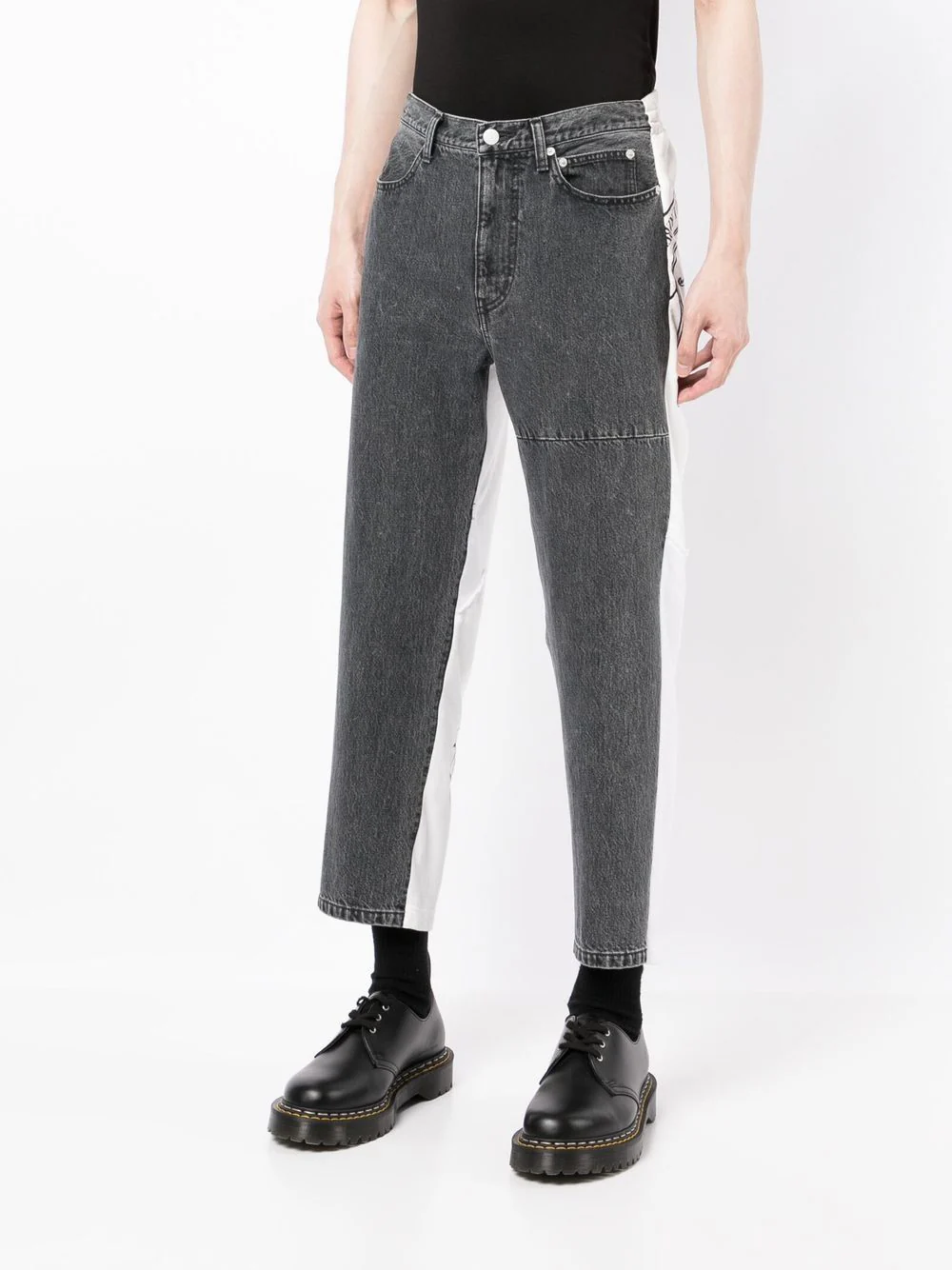Panelled Cropped Trousers - Image 4