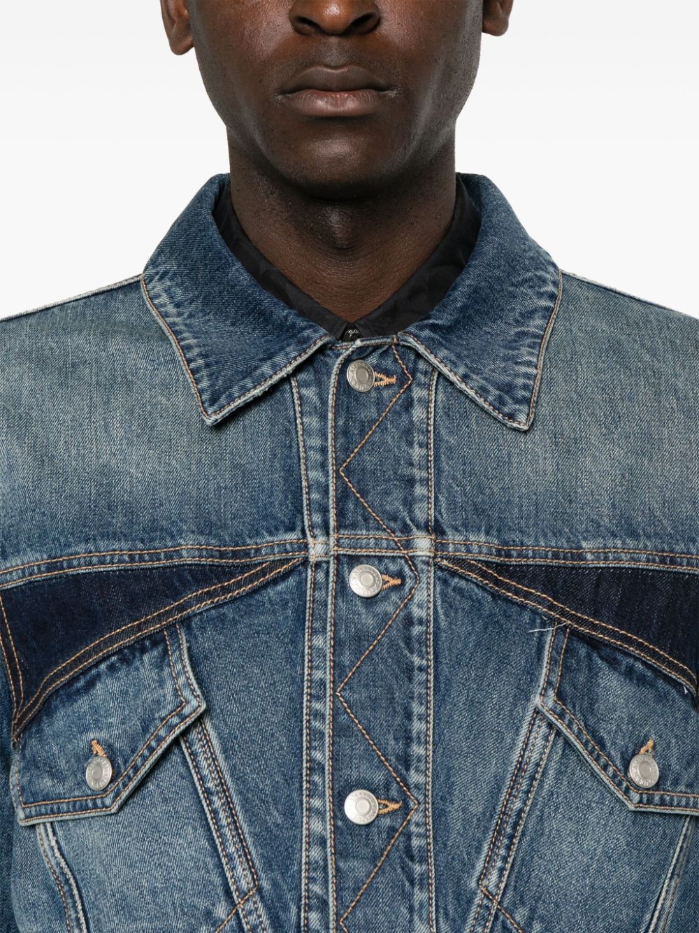 Panelled Denim Jacket - Image 5