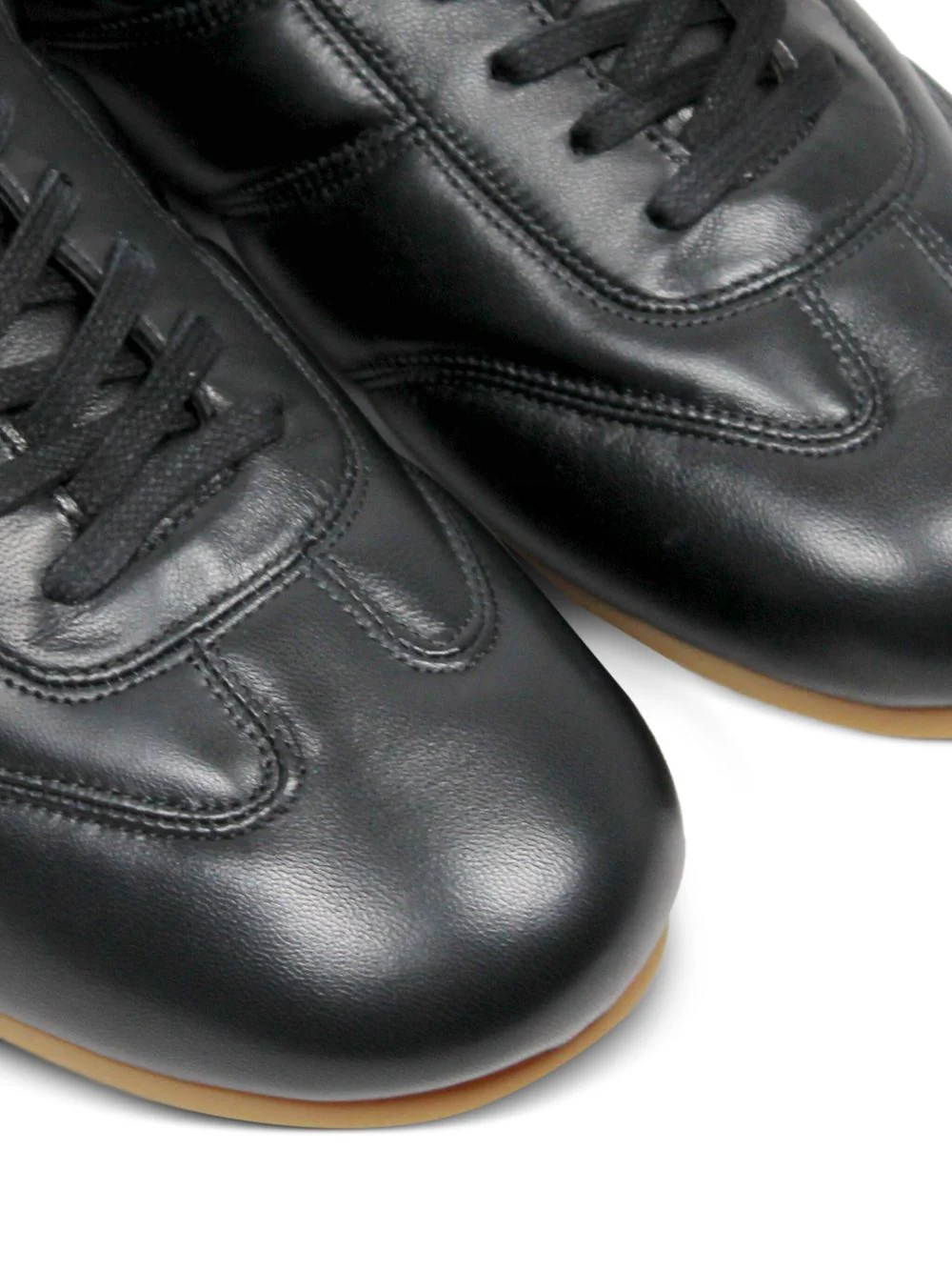 Panelled Leather Sneakers - Image 4