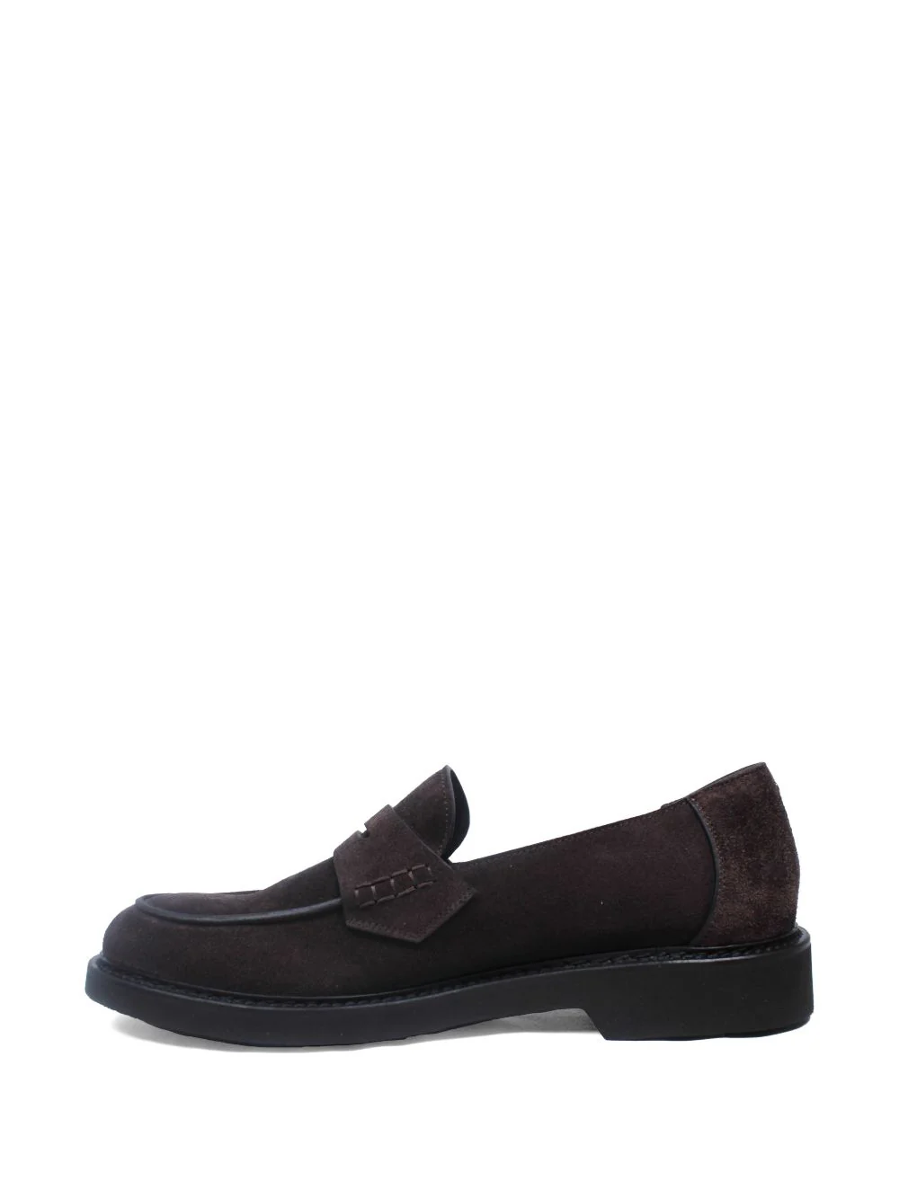Panelled Penny Leather Loafers - Image 3