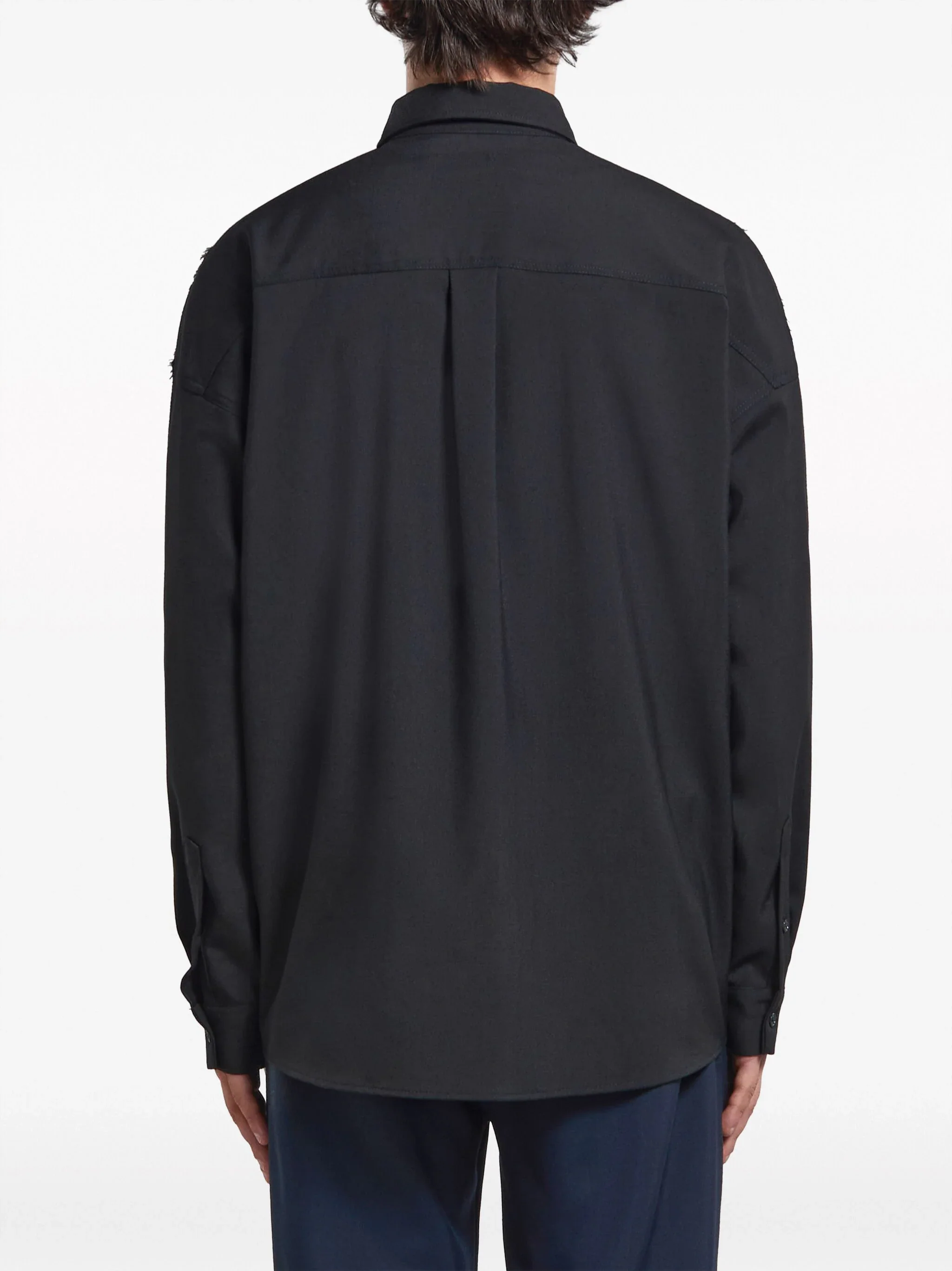 Panelled Virgin-Wool Shirt - Image 3
