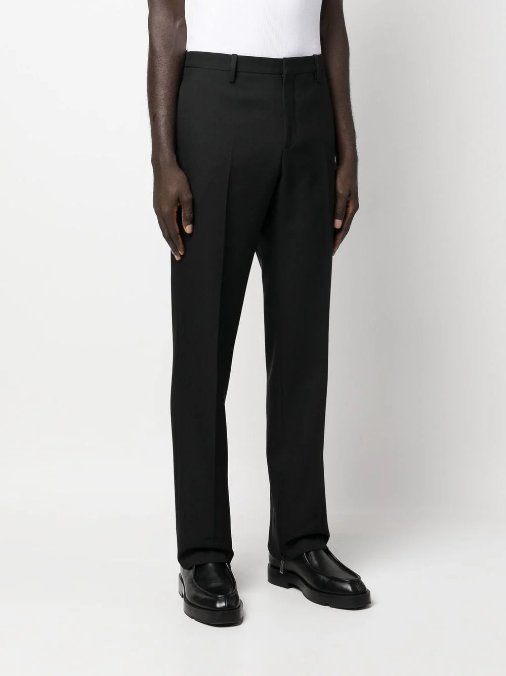 Paperclip-Detail Straight-Leg Trousers - Image 2