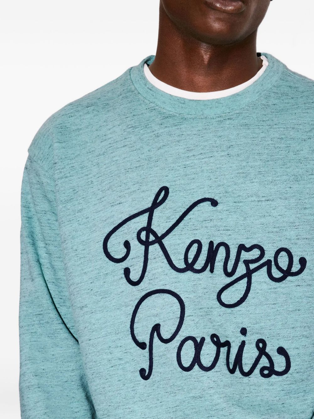 Paris Chainstitch-Embroidered Logo Sweatshirt - Image 2