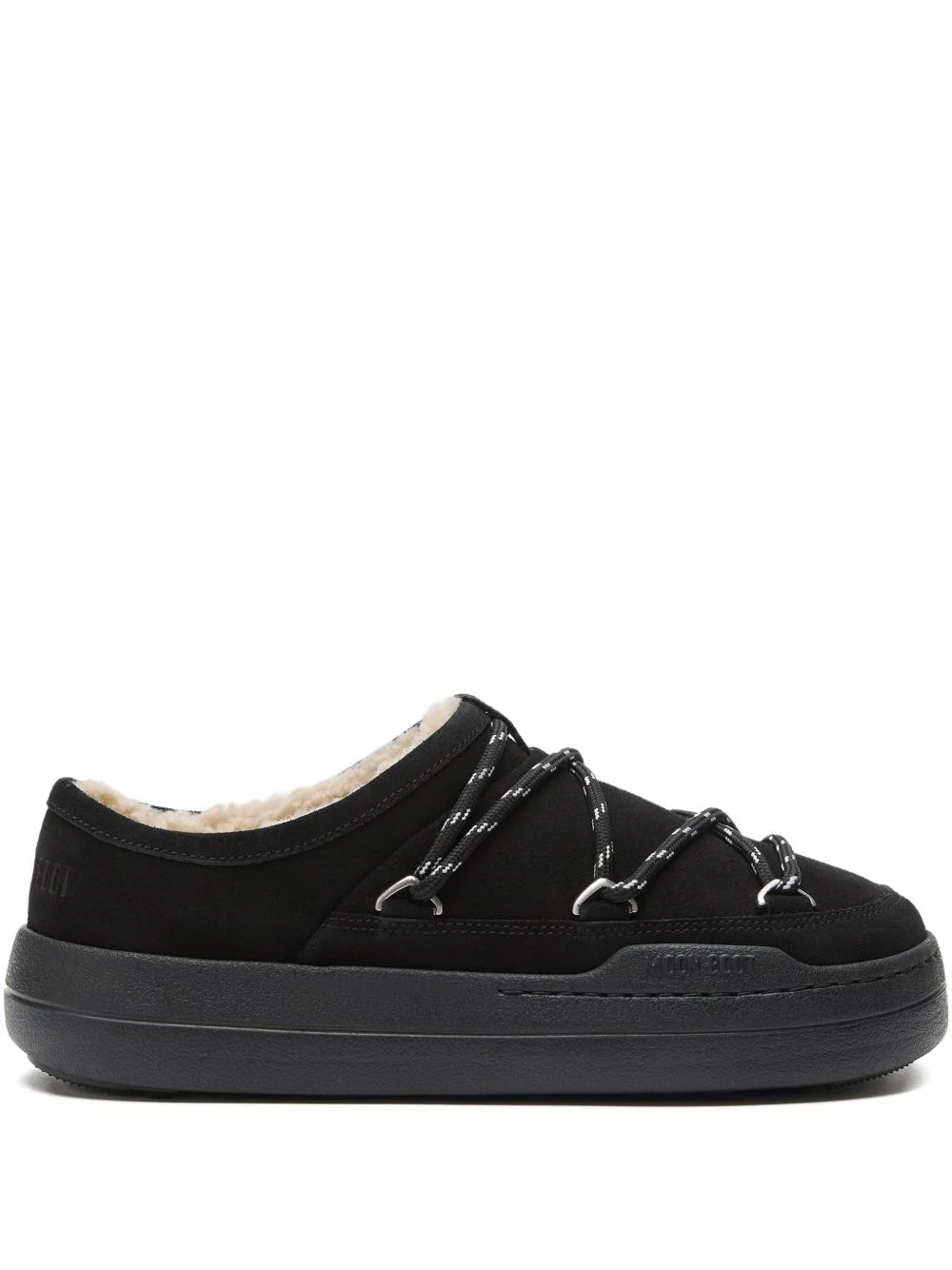 Park Lace-Detail Shearling Slippers
