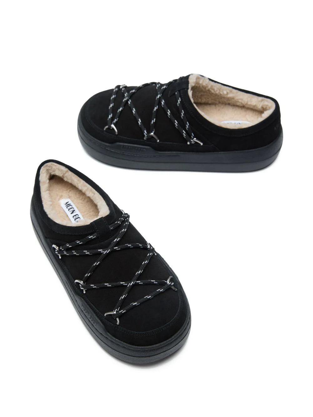 Park Lace-Detail Shearling Slippers - Image 3