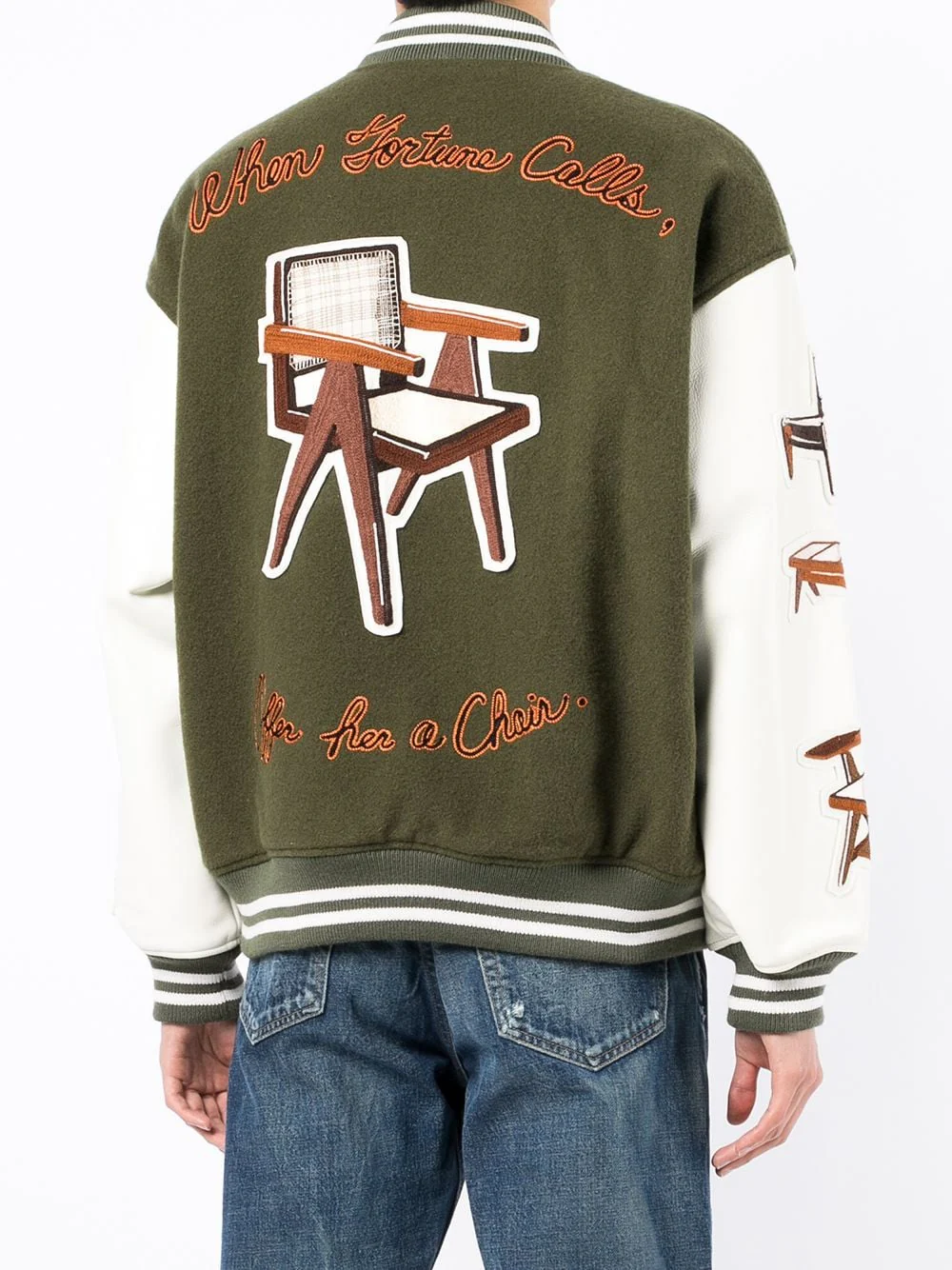 Patch-Detail Bomber Jacket - Image 5