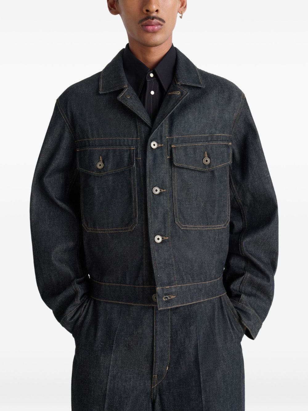 Patch-Pocket Denim Jacket - Image 3