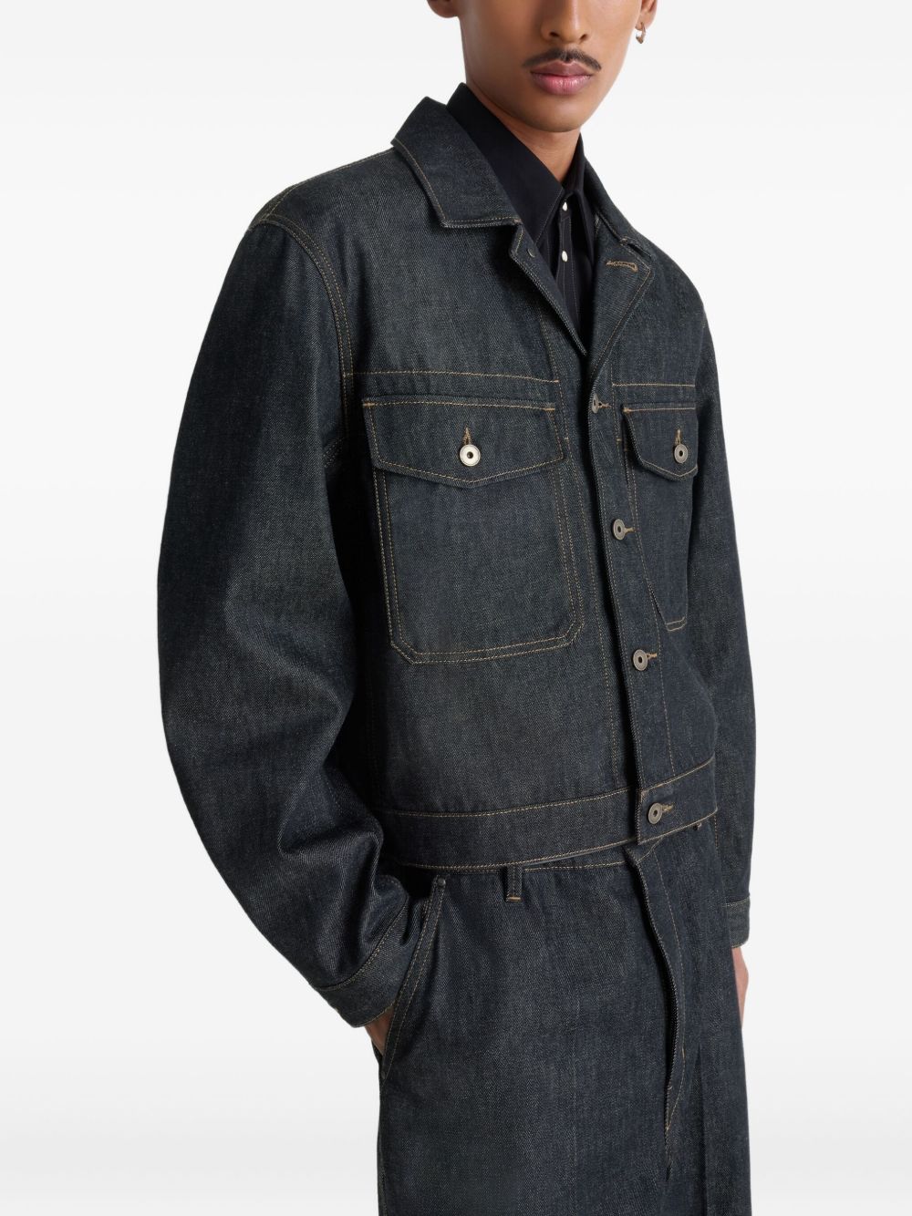 Patch-Pocket Denim Jacket - Image 4