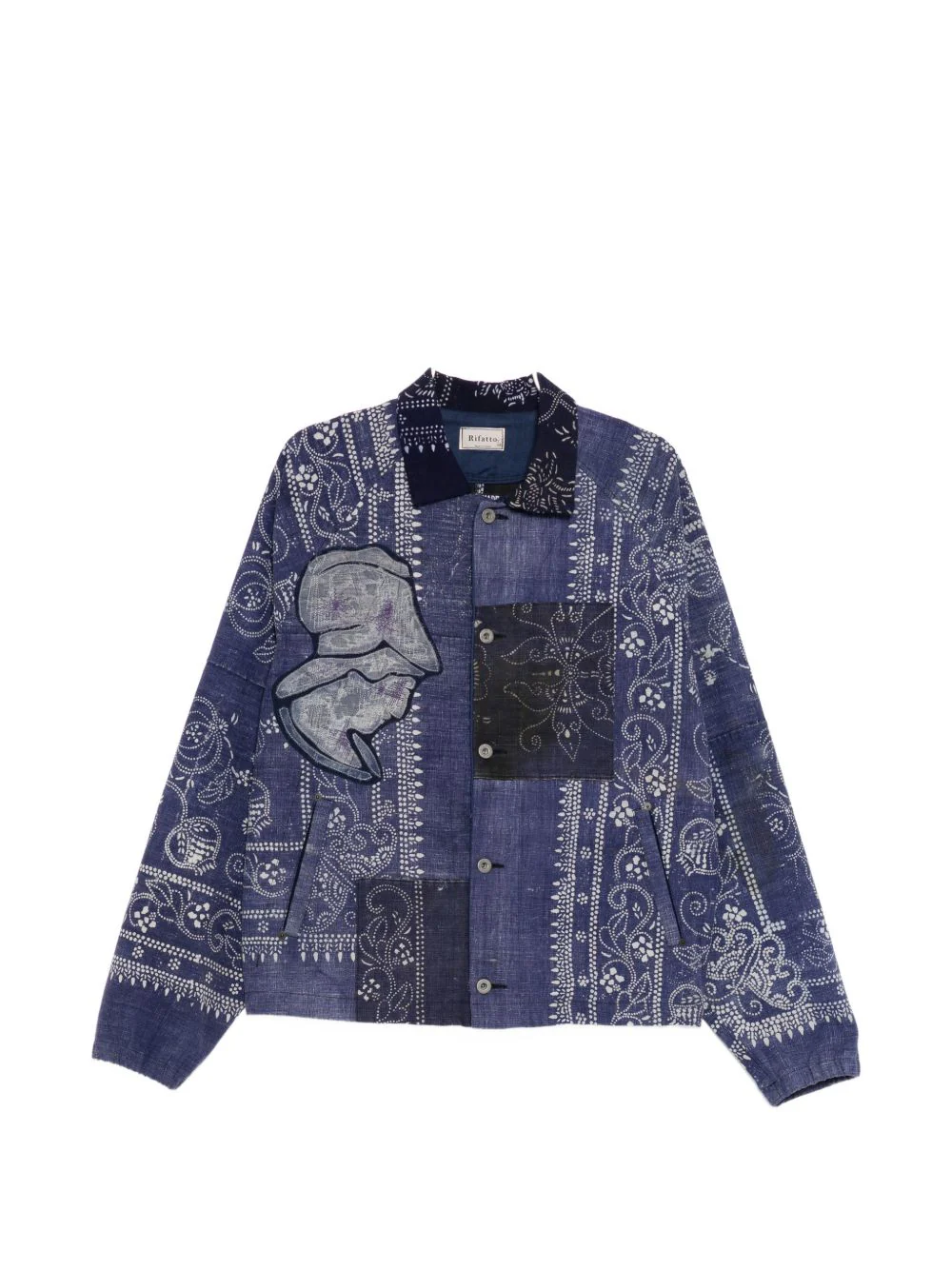 Patch-Work Shirt Jacket