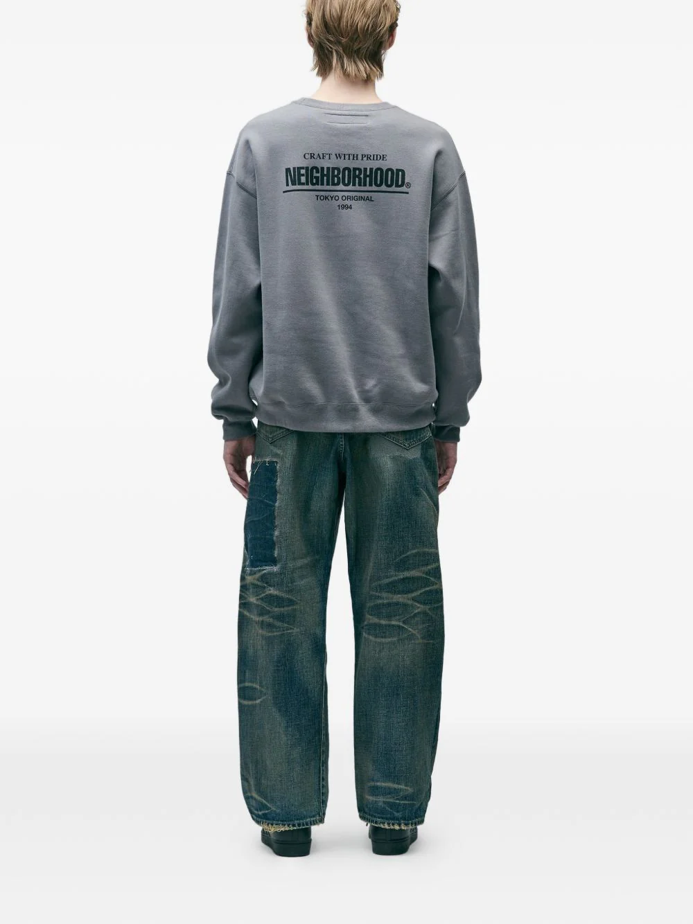 Patchwork Cotton Jeans - Image 2