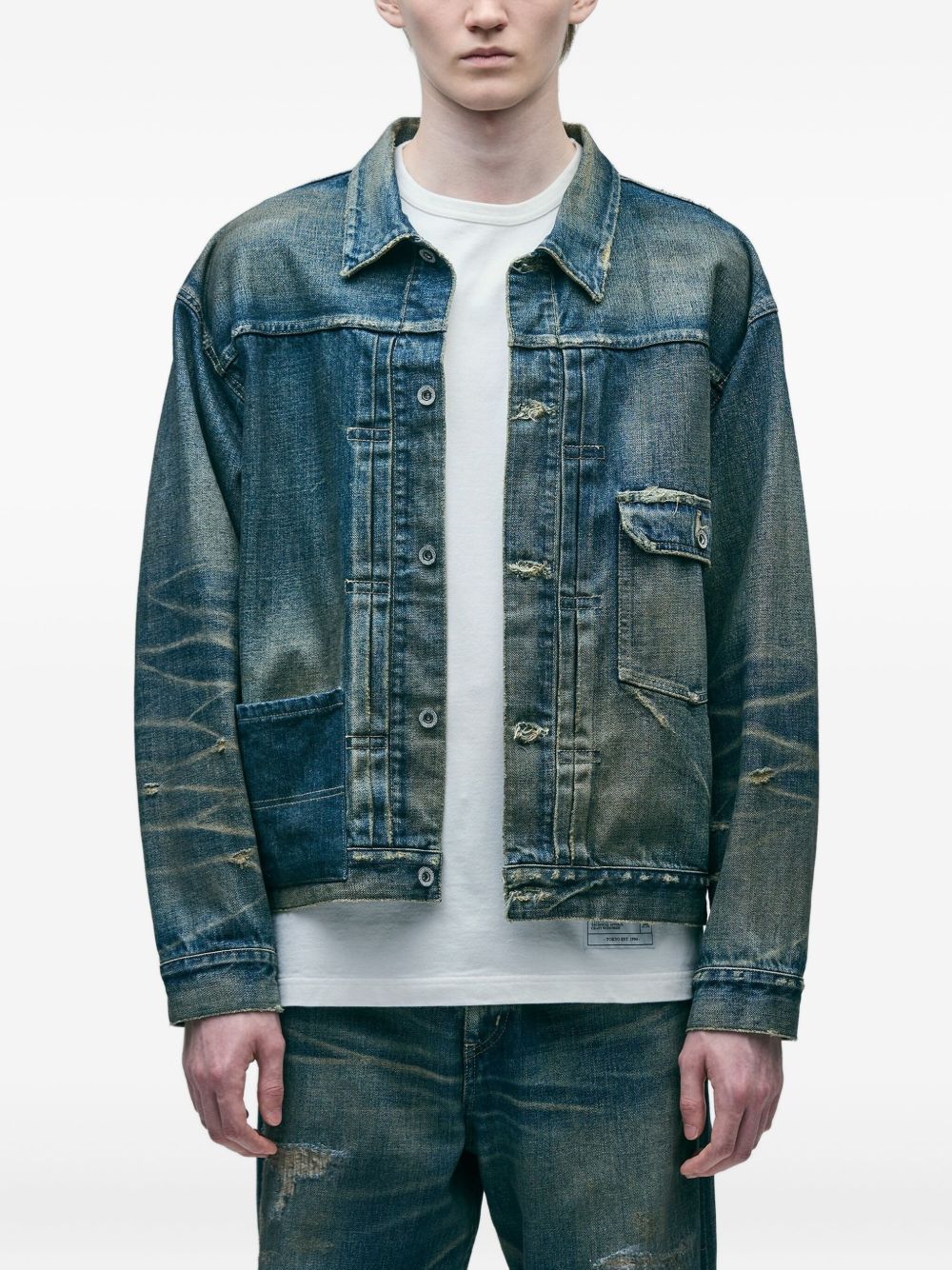 Patchwork Denim Jacket - Image 4