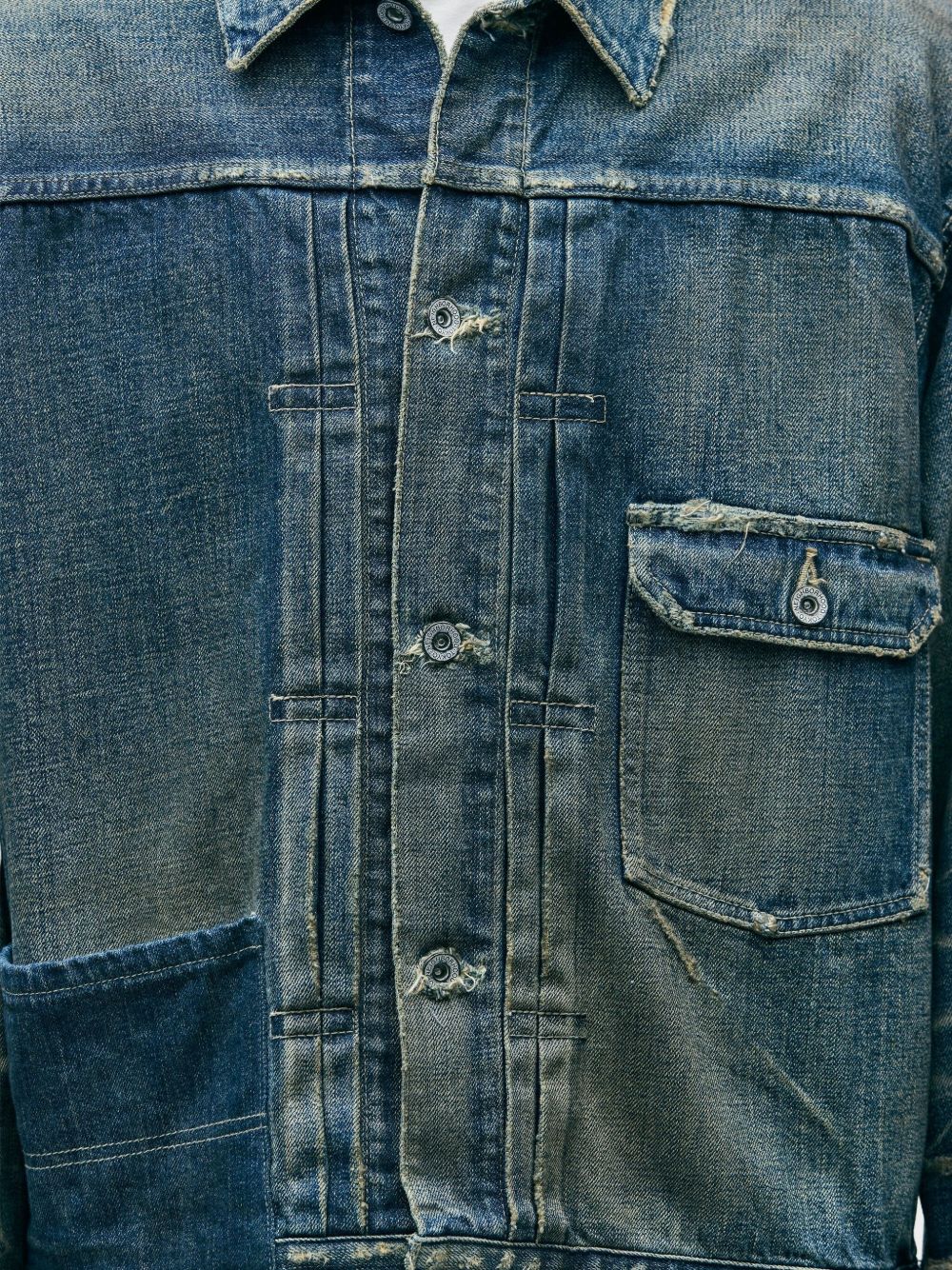 Patchwork Denim Jacket - Image 5