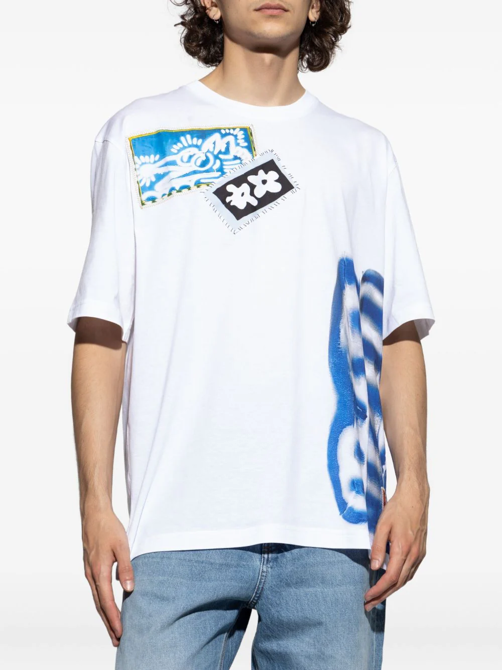 Patchwork Print T-Shirt - Image 4