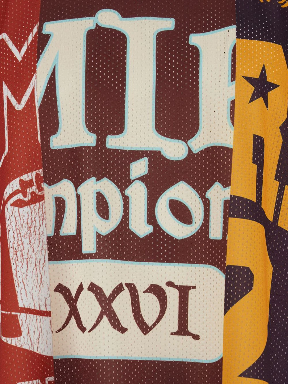 Patchwork V-Neck T-Shirt - Image 3