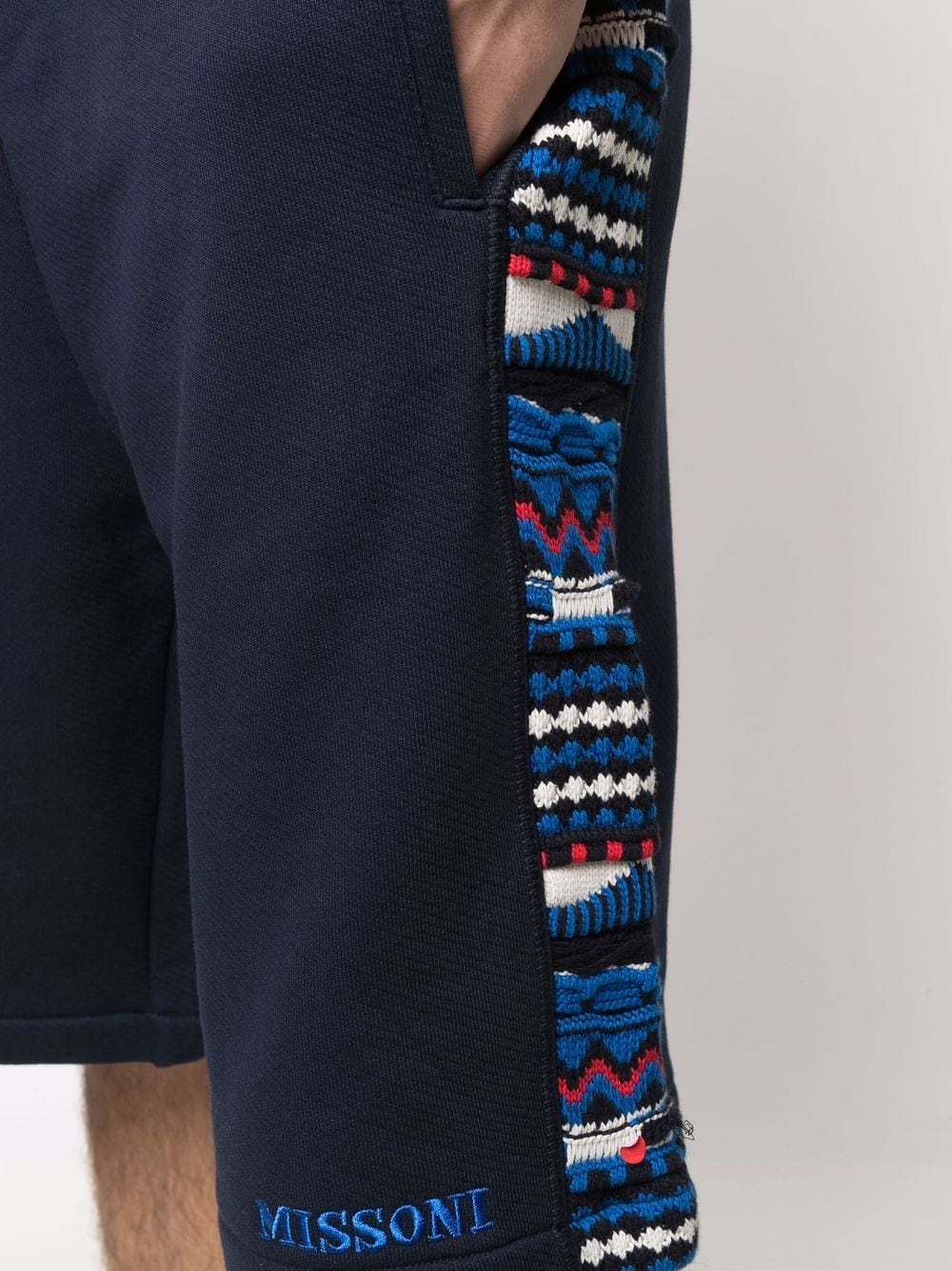 Patterned Jacquard Cotton Shorts - Image 2