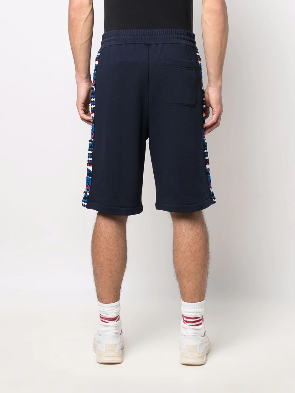 Patterned Jacquard Cotton Shorts - Image 3