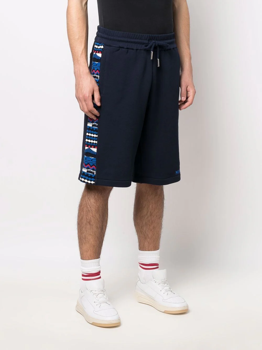 Patterned Jacquard Cotton Shorts - Image 4