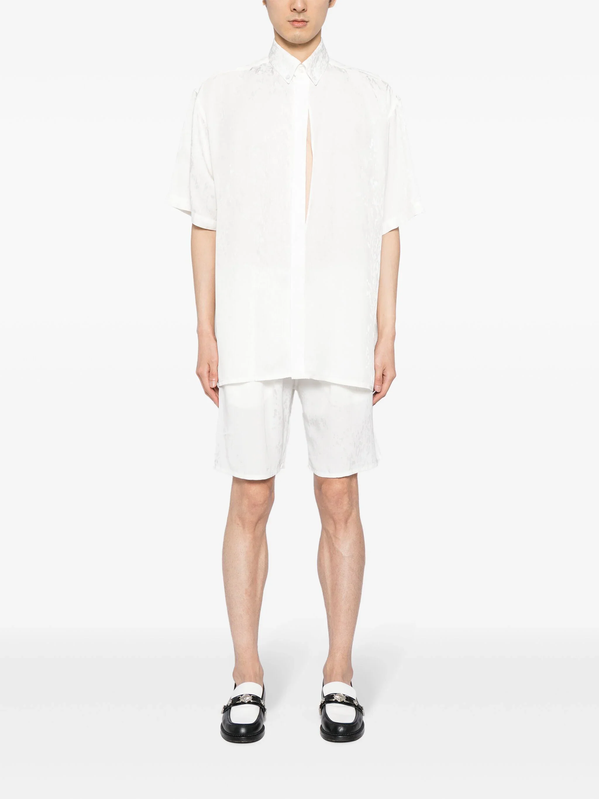 Patterned-Jacquard Shirt - Image 2