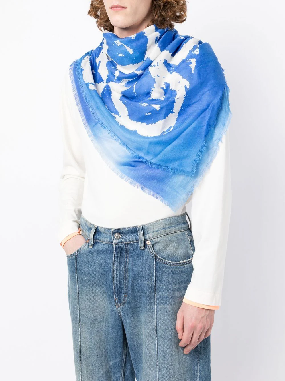 Patterned Knitted Scarf - Image 3