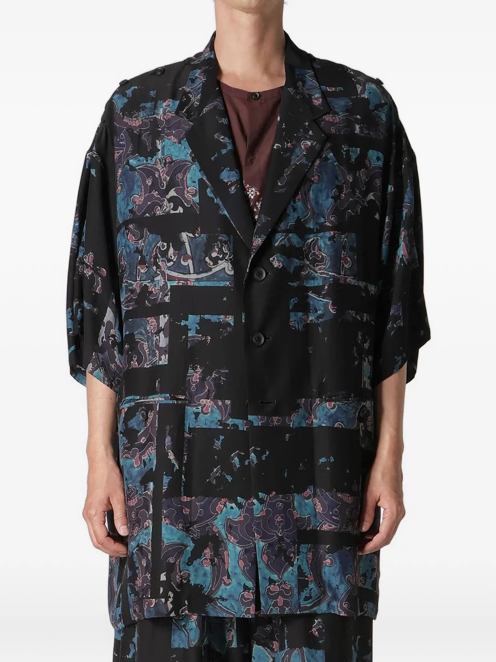 Patterned Silk Jacket - Image 2