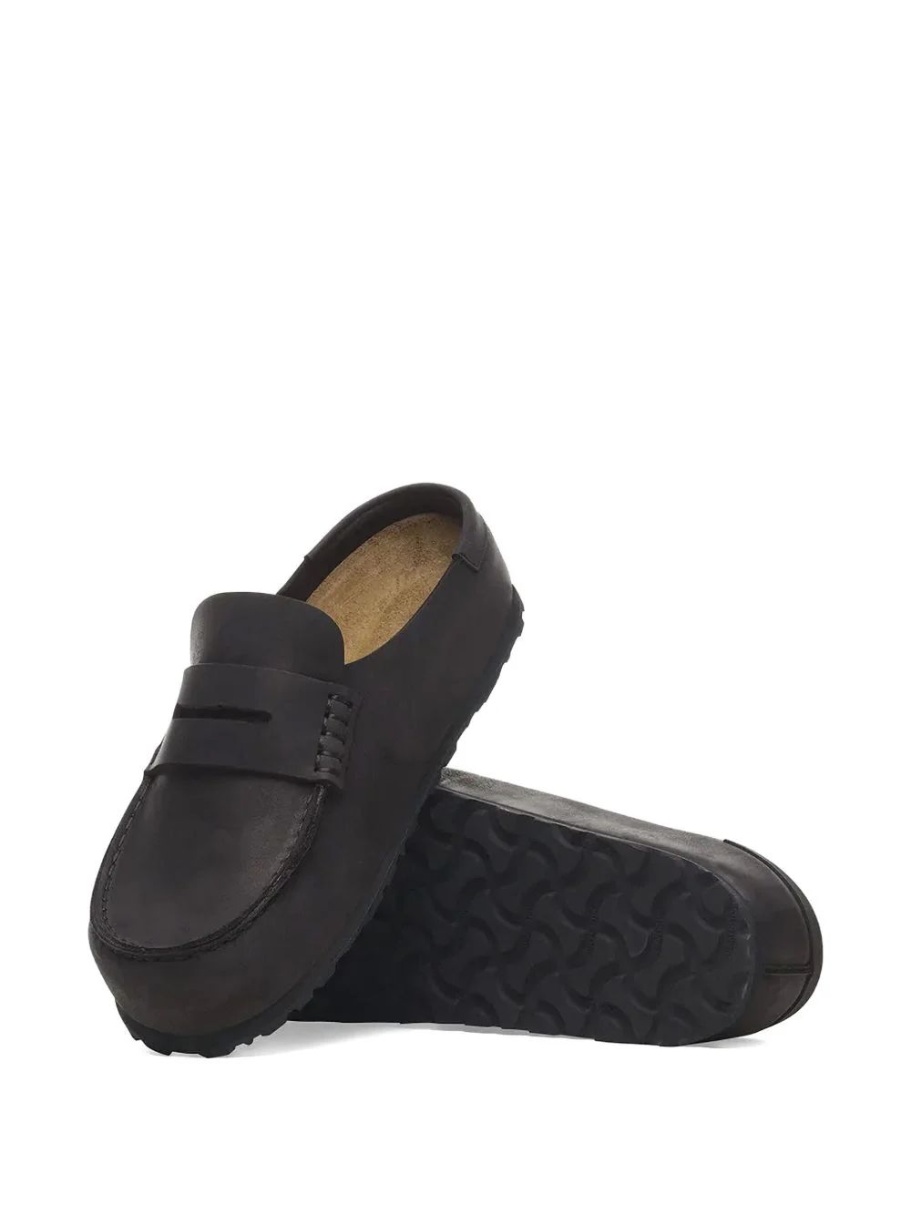 Penny-Strap Leather Slides - Image 4