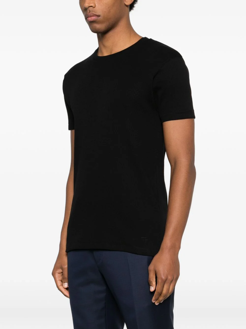 Perforated Crew-Neck T-Shirt - Image 5