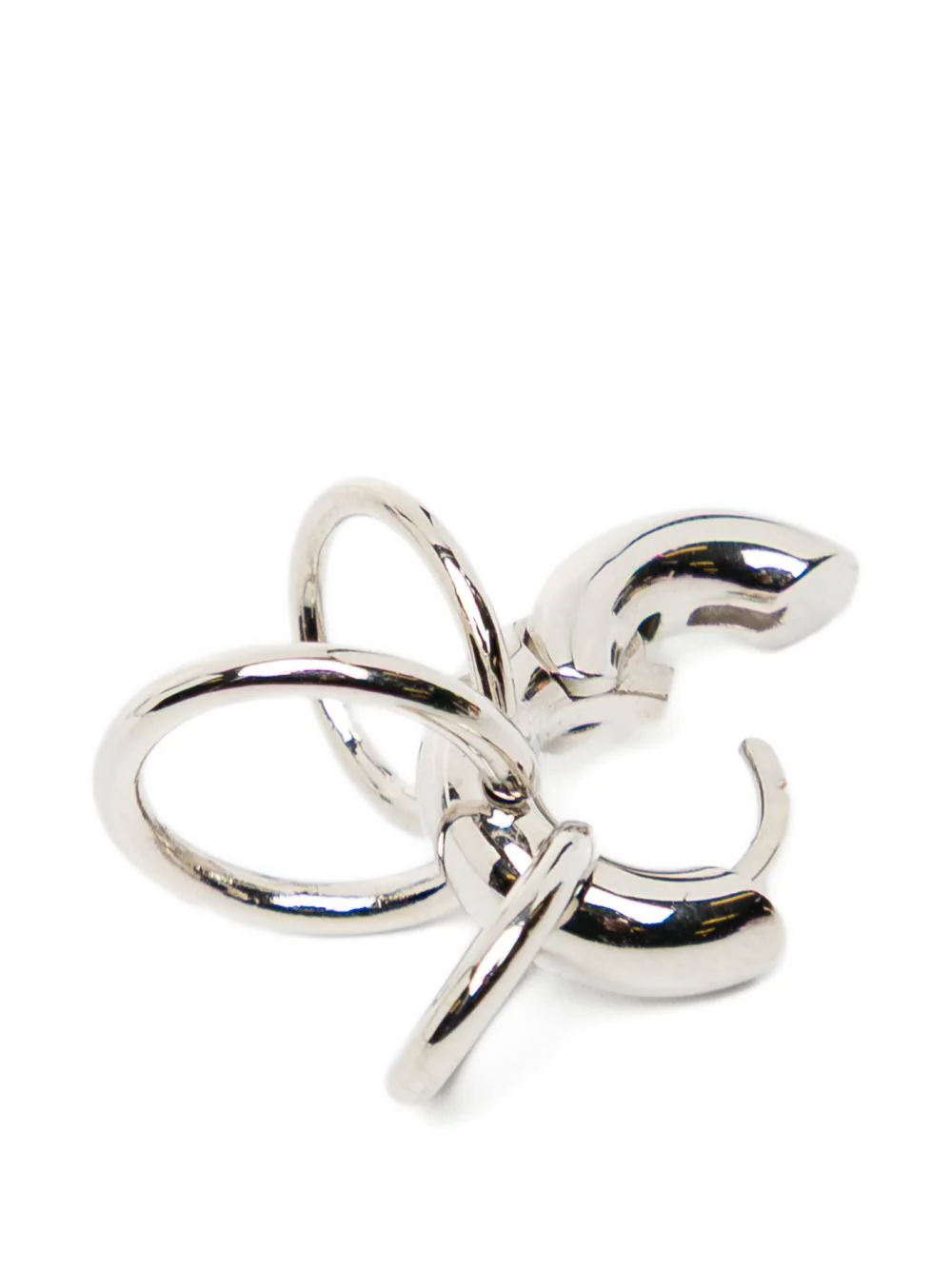 Pierced Hoop Earrings - Image 3