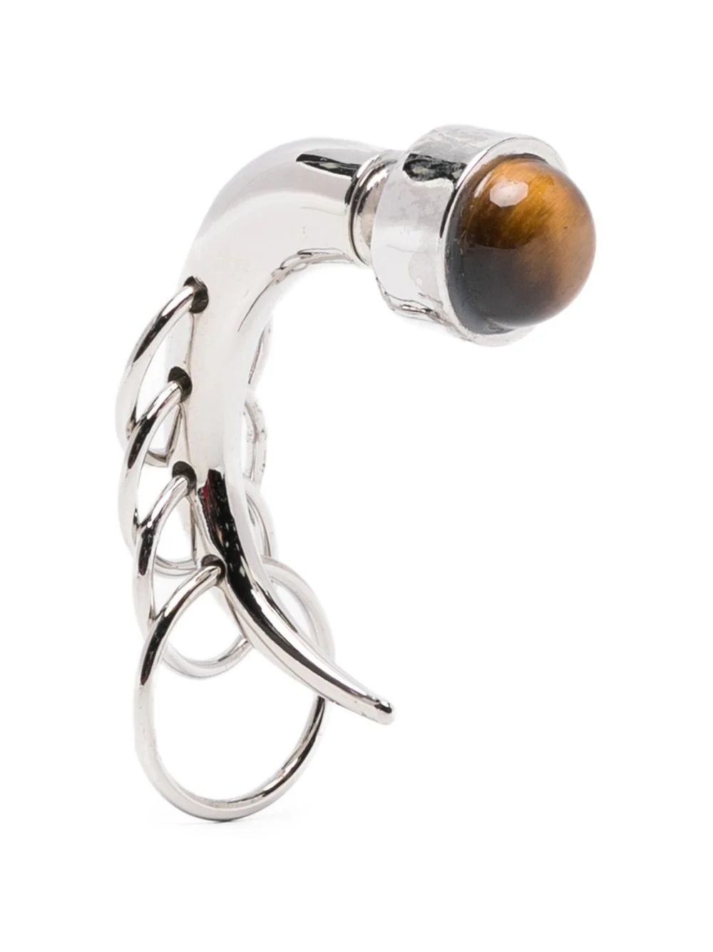 Pierced Spina Ring Detail Earrings - Image 3