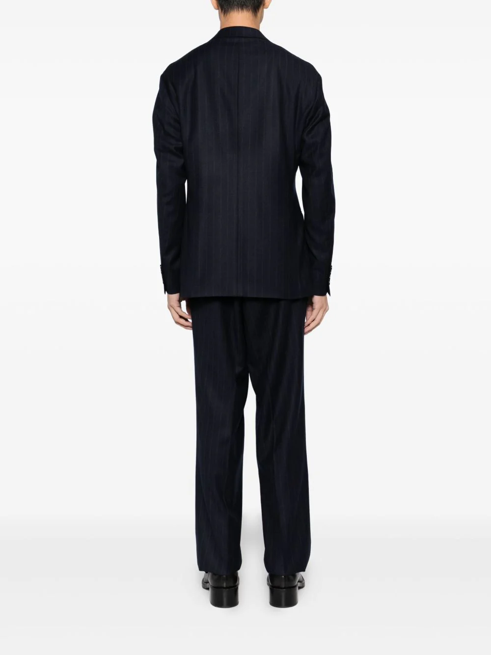 Pinstripe Double-Breasted Suit - Image 4