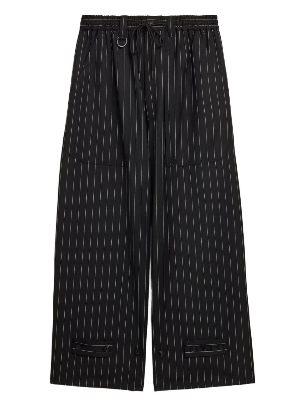 Pinstripe Drawstring Trousers