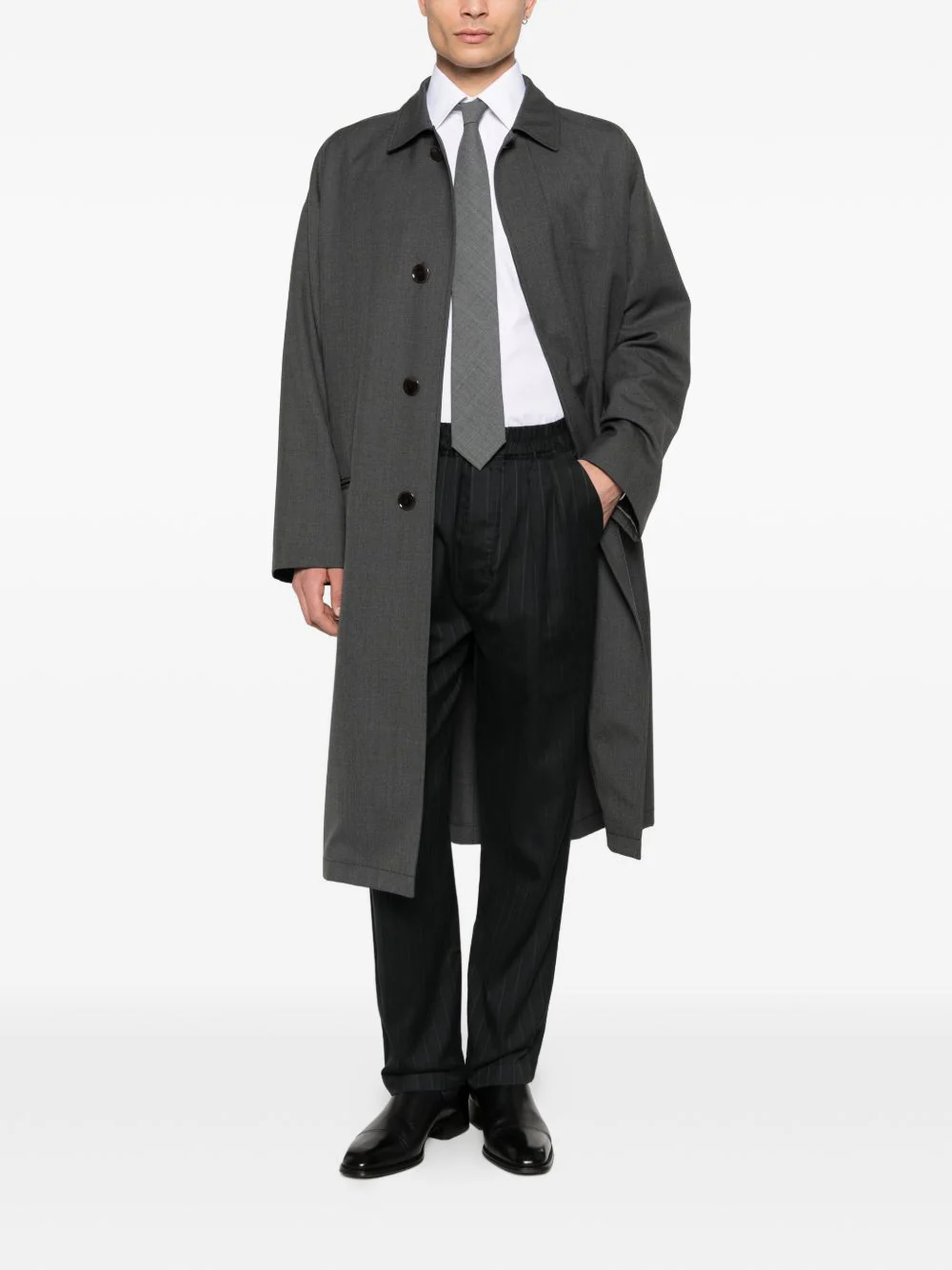 Pinstripe Elasticated Trousers - Image 5