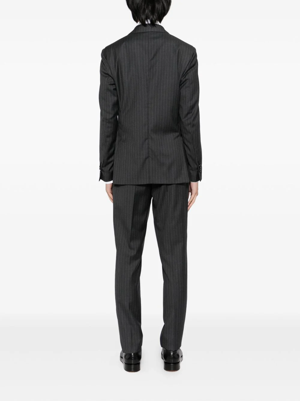 Pinstripe-Pattern Double-Breasted Suit - Image 5