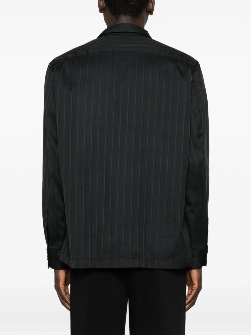 Pinstripe-Pattern Pocket Shirt - Image 4