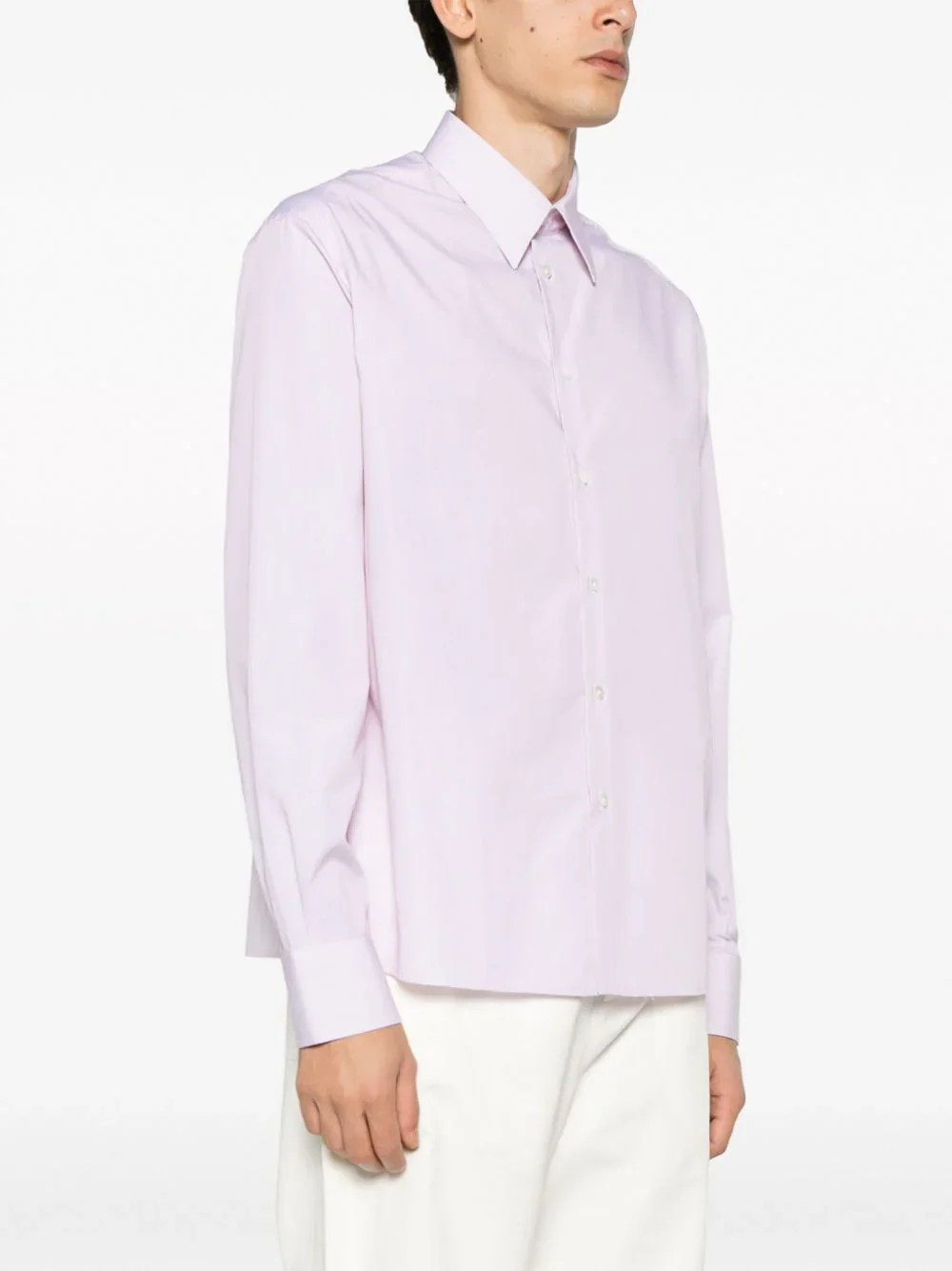 Pinstripe-Print Cotton Shirt - Image 3