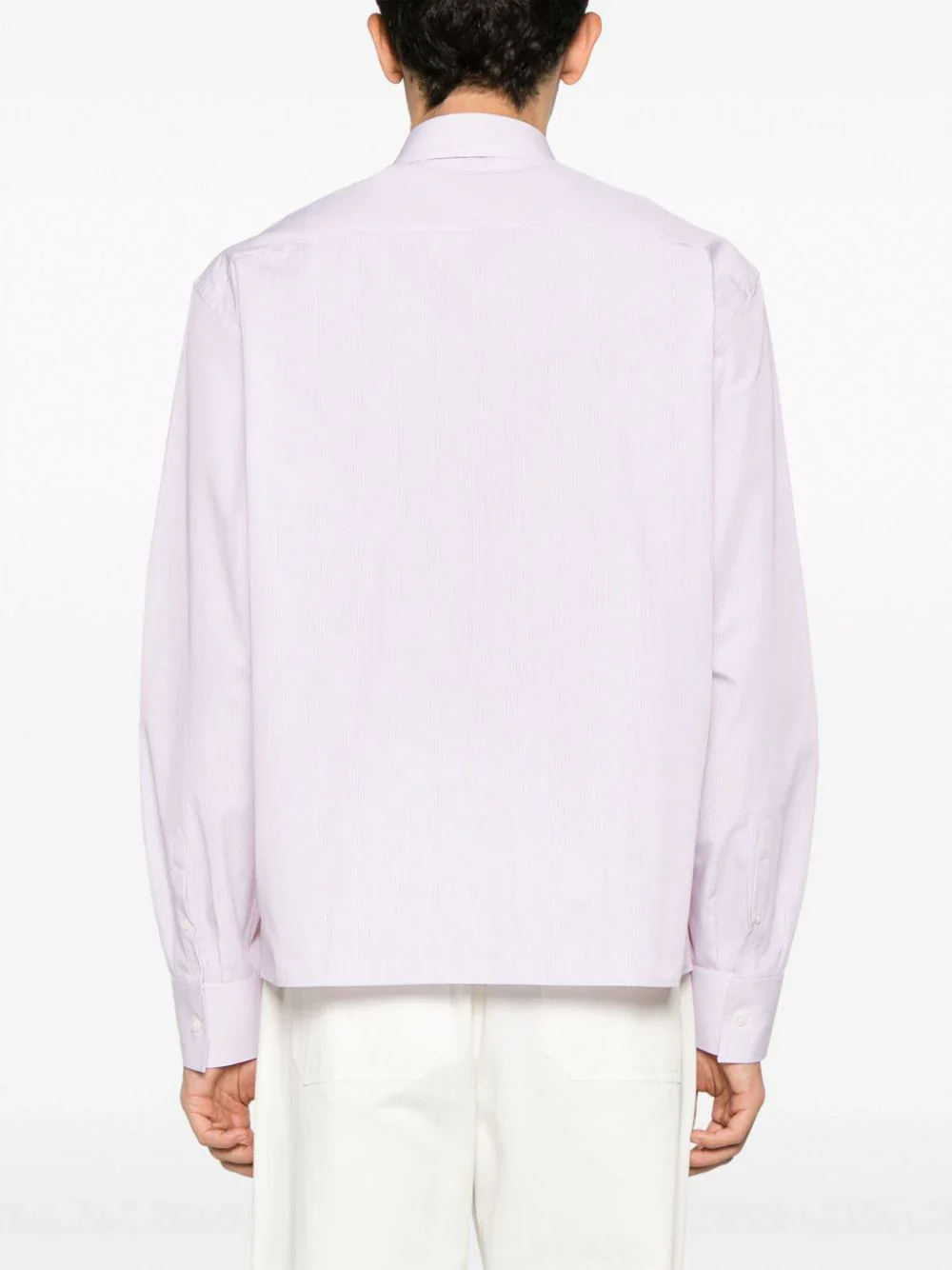 Pinstripe-Print Cotton Shirt - Image 4