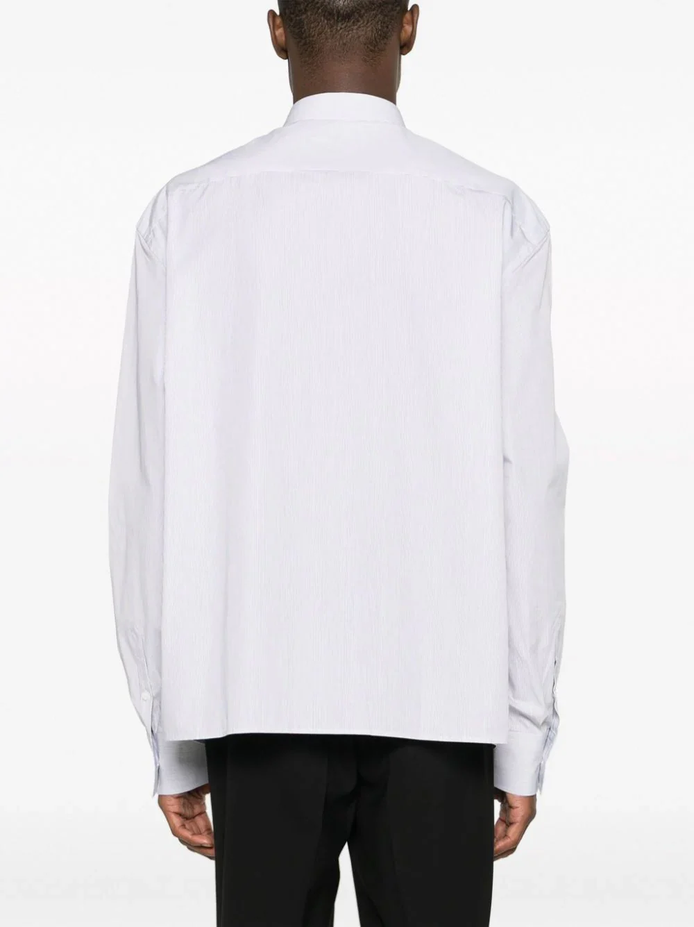Pinstripe-Print Cotton Shirt - Image 4