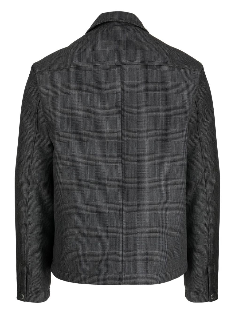 Plaid-Check Pattern Shirt Jacket - Image 2