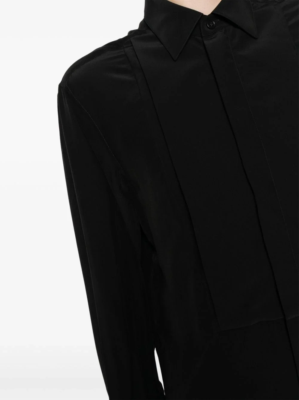 Plastron Silk Shirt - Image 5
