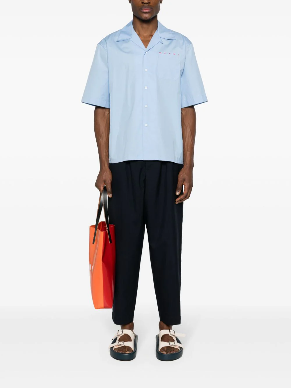 Pleat-Detail Tapered Trousers - Image 2