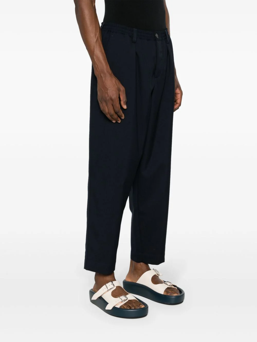 Pleat-Detail Tapered Trousers - Image 3