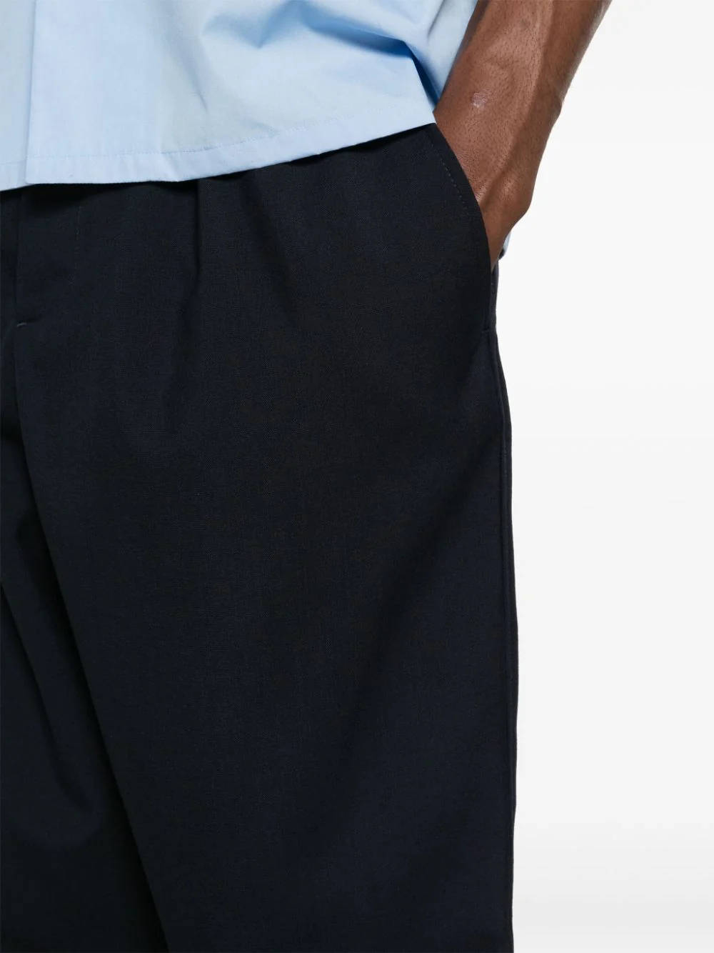 Pleat-Detail Tapered Trousers - Image 5
