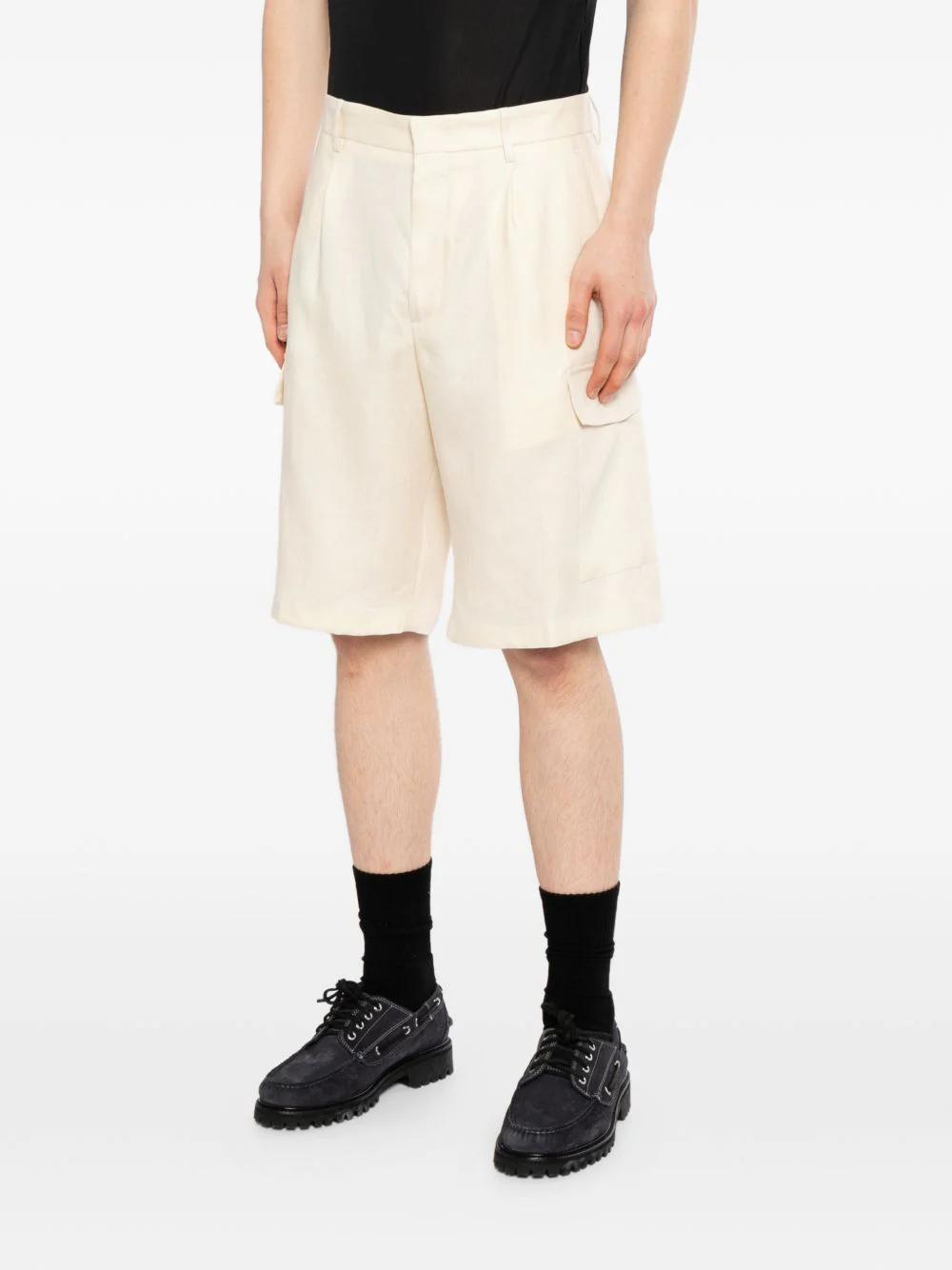 Pleated Cargo Trousers - Image 3