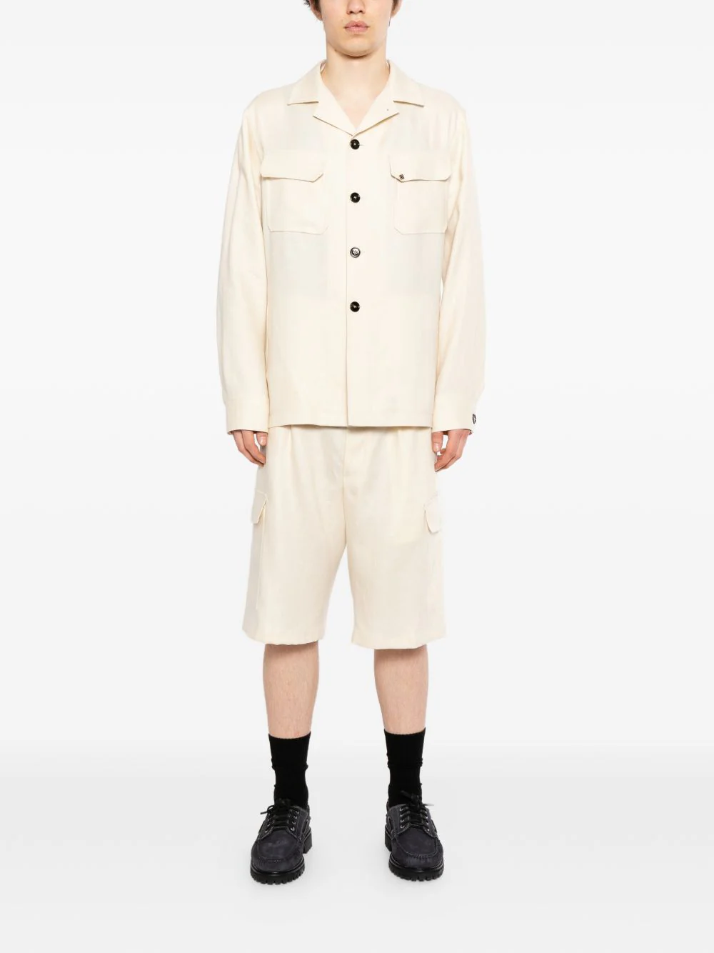 Pleated Cargo Trousers - Image 5