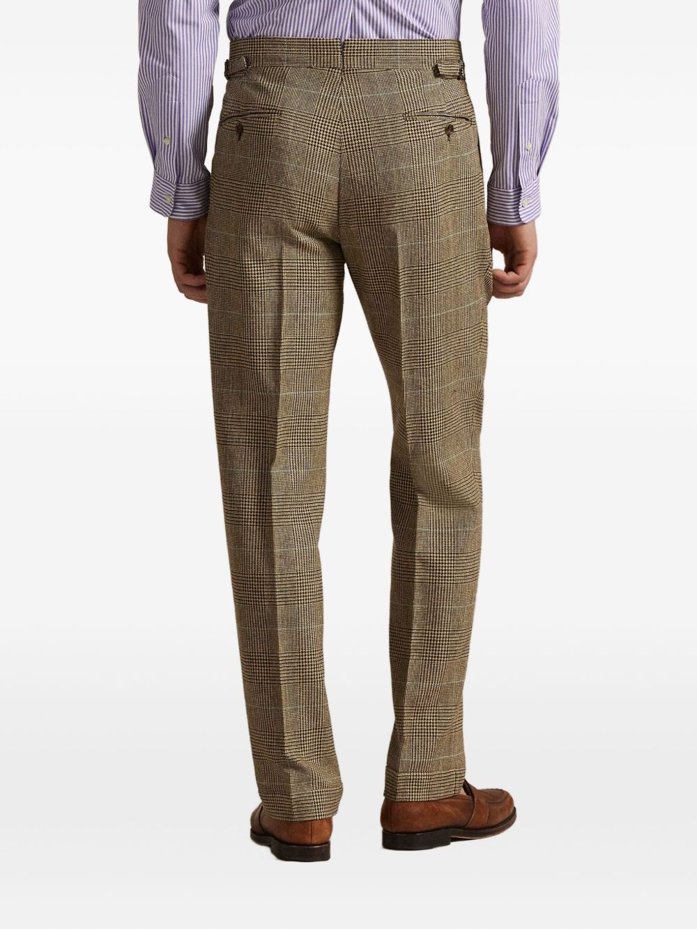 Pleated Check Trousers - Image 2