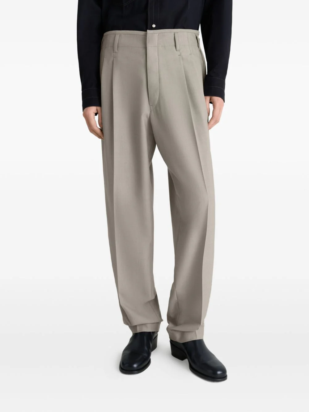 Pleated-Front Side-Adjustable Trousers - Image 4