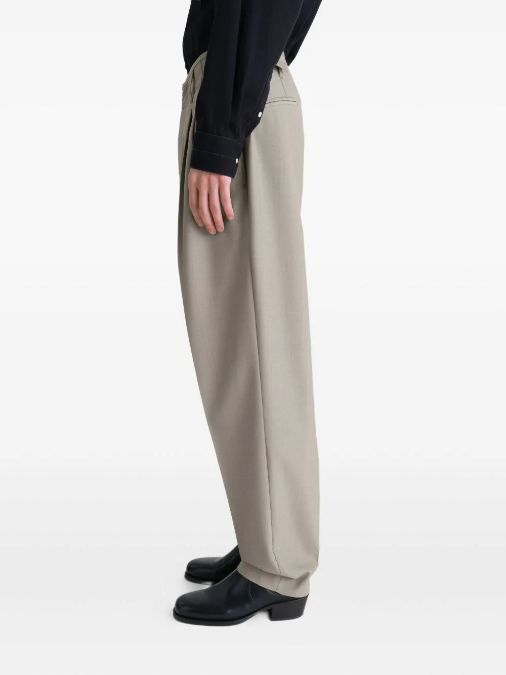 Pleated-Front Side-Adjustable Trousers - Image 5